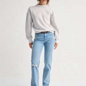 Sunday Mockneck Crew - Light Gray